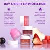 ANRCOLLECT Lip Scrub & Lip Mask - Overnight Treatment Lip Care Kits with 2 Lip Exfoliator & 2 Sleeping Lip Balm, Intense Hydration Lip Set for Dry Chapped Cracked Lips, Exfoliate & Moisturize (4 Pack) view 4