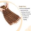 Fabimiya Braiding Human Hair 16 Inch Deep Wave 30 Auburn Brown Human Hair Extensions 12A Unprocessed Brazilian Virgin Hair Quick Weave Bulks for Black Women Curly Human Hair Extensions for Boho Braids view 4