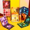 docolor 54Colors Eyeshadow Palette and 10Pcs Skull Printed Eyeshadow Makeup Brush Set Gemstone Eye Shadow Palette Highly Pigmented Mattes Glitter Shimmers Blendable Professional Makeup Palette view 2