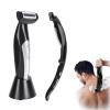 VBESTLIFE Back Shavers for Men, Body Shaver with Removable Extreme Reach Handle, Electric Back Hair Groomer, Wet and Dry Trimming view 1