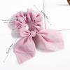 16 Pack Bow Hair Scrunchies Individually Wrapped,Coloful cute hair ties,Bunny Ear Scrunchies Adorable Chiffon Bow Scrunchies Hair ties for Women Girls view 2