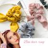16 Pack Bow Hair Scrunchies Individually Wrapped,Coloful cute hair ties,Bunny Ear Scrunchies Adorable Chiffon Bow Scrunchies Hair ties for Women Girls view 4