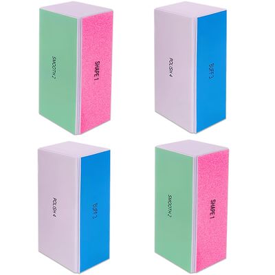 4 Pcs Nail Buffer Block Shine for Buffing Manicure Pedicure,4 Way 120/240/600/3000 Grit