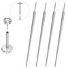 G23 Lyuxzad 4pcs 16G Piercing Tapers - Stainless Steel & Titanium Threadless Insertion Tool Kit for Ear/Nose/Lip/Navel/Eyebrow Jewelry Piercing view 1