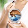 NWTRJ Travel Makeup Mirror Portable Folding Cosmetic Compact Mirror Camel Mini Pocket Mirror for Purses with 2 X 1x Magnification, Style view 4