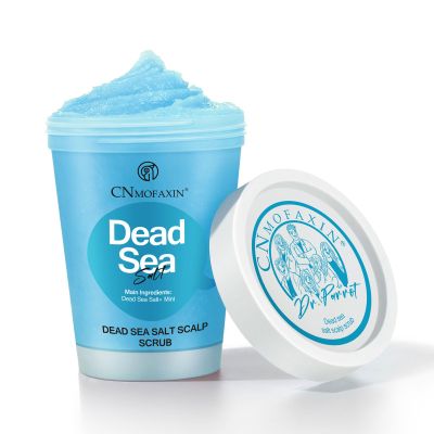 CNMOFAXIN Dead Sea Salt Scalp Scrub, Clarifying Scrub with Herbal Essences, Scalp Exfoliator for Oily Scalp, Dandruff & Build-Up Remover, Itchy Scalp Relief Hair Treatment, Nourishing Detox Hair Care