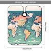 World Map Printed Polyester Hair Cutting Cape,Professional Aldult Haircut Cape,Smooth and No Sticky Hair,Hair Cutting Accessories 55x66in view 2