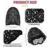 2 Pieces Mesh Hair Net Black Crochet Hair Net Rayon Head Bands Soft Rayon Knit Snood Crochet Hair Net Women Crocheted Sleep Cap Hair Accessories for Sleeping view 2