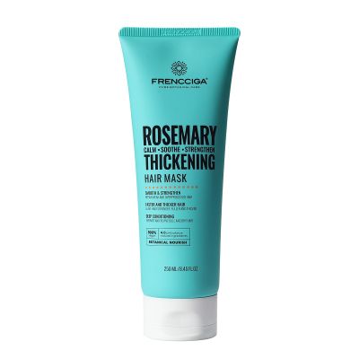 FRENCCIGA Rosemary Hair Mask, Strengthening Hair Masque, Deeply Nourishing & Strengthening Dry Damaged & Frizzy Hair, Moisturizes, Detangles & Adds Shine 8.45 FL.OZ