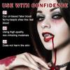QIUFSSE Halloween Fake Blood Makeup Kit,Includes Fake Blood Spray,Dripping Blood,Coagulated Blood,Stippling Sponge,Washable Fake Blood for Clothes Face Mouth Vampire Zombie Cosplay Makeup Paint view 3