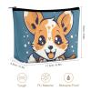 KLWQR Naughty Dog Makeup Bag for Purse Waterproof Cosmetic Bags Makeup Pouch with Zipper Travel Toiletry Bag Organizer for Women Ladies view 2