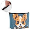KLWQR Naughty Dog Makeup Bag for Purse Waterproof Cosmetic Bags Makeup Pouch with Zipper Travel Toiletry Bag Organizer for Women Ladies view 4