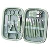 at Traders Stainless Steel Nail Clipper Travel Grooming Kit  18-Piece Manicure & Pedicure Set, Professional Quality, Portable, Complete Grooming Essentials for Men & Women (Mint Green) view 1