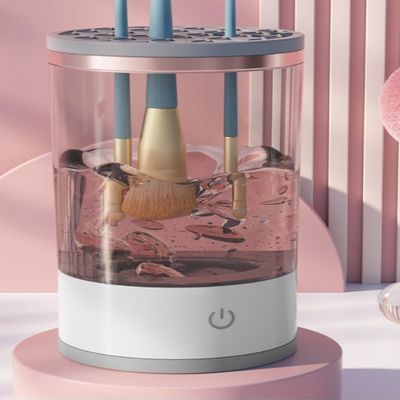 Generic Makeup Brush Cleaner Machine Electric Makeup Brush Cleaner Automatic, 1 Count (Pack of 1), Beige