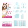 Beauty7 Eyebrow Wax Strips, 88pcs All in One Body Wax Strips, Lip Waxing Strip, Bikini Legs Arms Facial Wax Strip, Hair Removal with 8 Calming Oil Wipes, for All Skin Types Women view 1