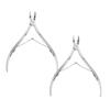 2 Pcs Professional cuticle trimmer, Cuticle Nippers Cuticle Cutter  Stainless Steel Cuticle Nippers with Pointed Blades  Essential Nail Tools for Manicure and Pedicure view 1