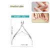 2 Pcs Professional cuticle trimmer, Cuticle Nippers Cuticle Cutter  Stainless Steel Cuticle Nippers with Pointed Blades  Essential Nail Tools for Manicure and Pedicure view 2