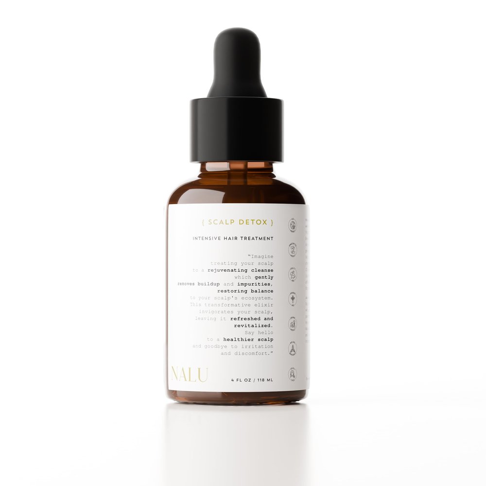 NALU Organic Scalp Detox Hair Treatment. Revives Scalp, Combats Dandruff, Promotes Healthy Hair. Fights Itchiness, Excess Oil Production and Scalp Buildup. All Hair Types, 4 Fl Oz.