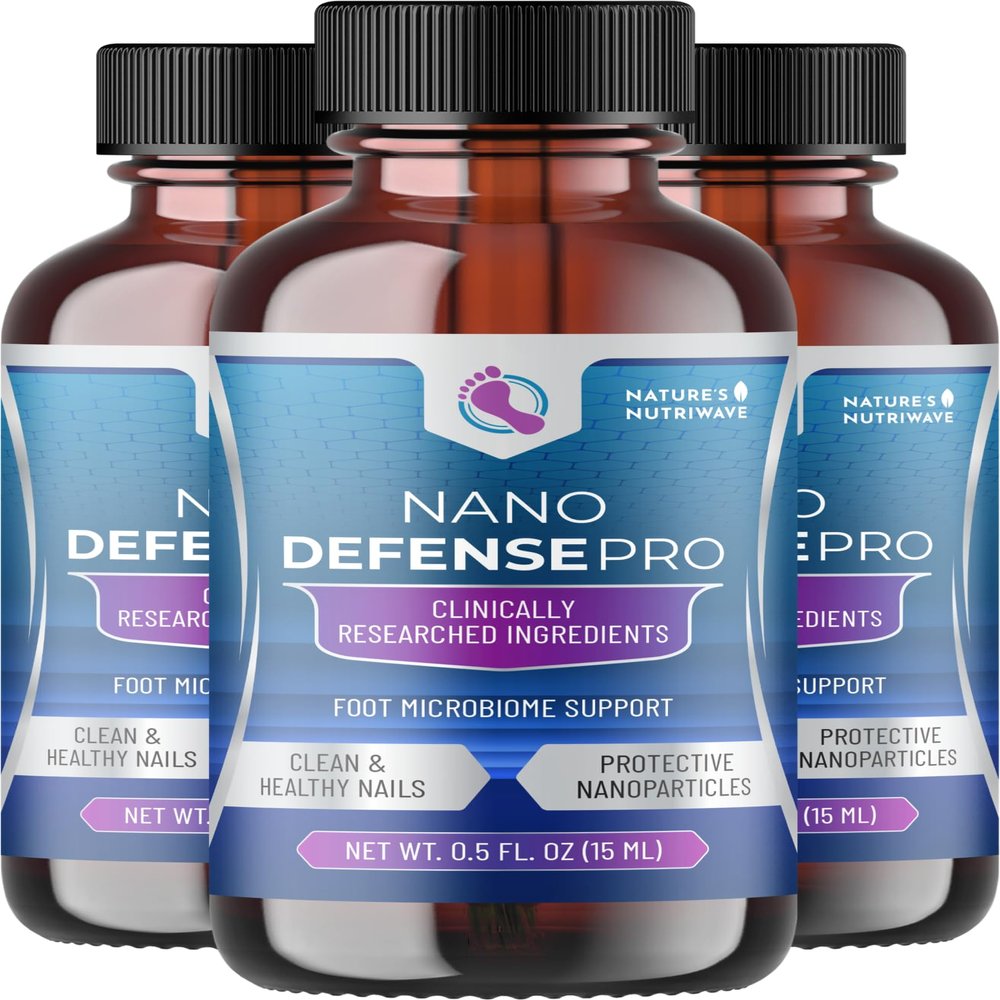 NanoDefense Pro - Original Formulated Toenail Treatment Drops, Extra Strength Nail Repair Solution for Toe Nails, Support healthy Skin & Nails -100% Natural - 3 Month Supply