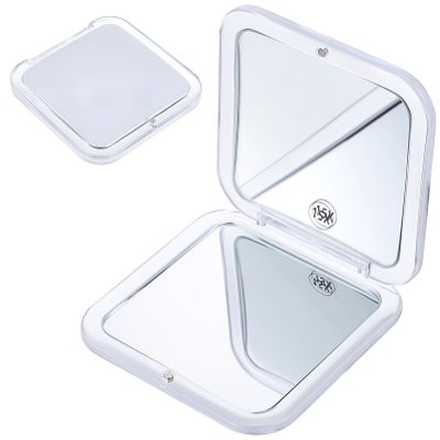 Healeved Elegant Folding Mini Mirror Small Portable Makeup Mirror 15x Magnifying for Purses