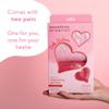 Barefoot Scientist Sleep On It Overnight Moisturizing Gel Socks, Nourish Your Feet, Sole Sisters, Red and Pink, 2 Pack view 4