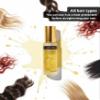 Frizzia Argan Hair oil, Anti-Frizz & Shine Oil, Pure and Virgin, Repairing & Strengthening, Heat Protection & Deep Repair, Helps stimulate growth and strengthen damaged hair. Paraben free. 1.7 fl oz view 3