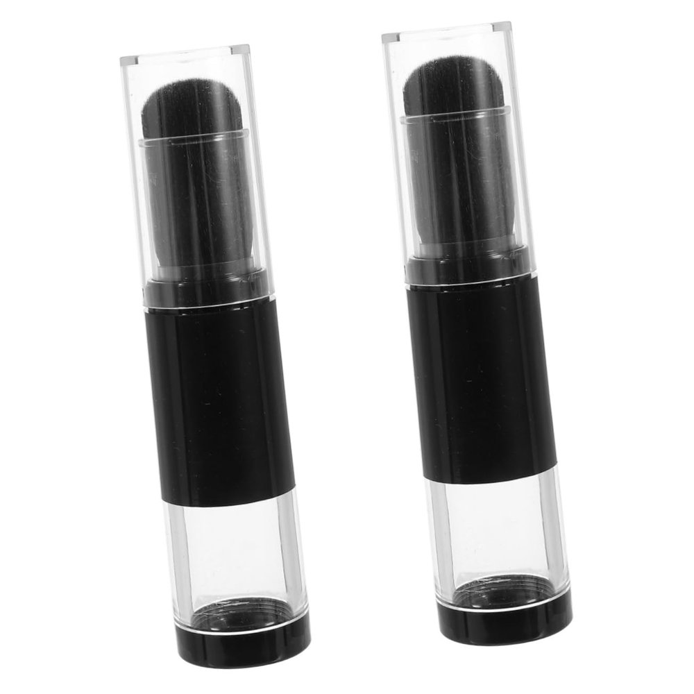 AUTSUPPL 2pcs Travel Foundation Brush Makeup Powder Applicator Translucent Powder Brush Clone