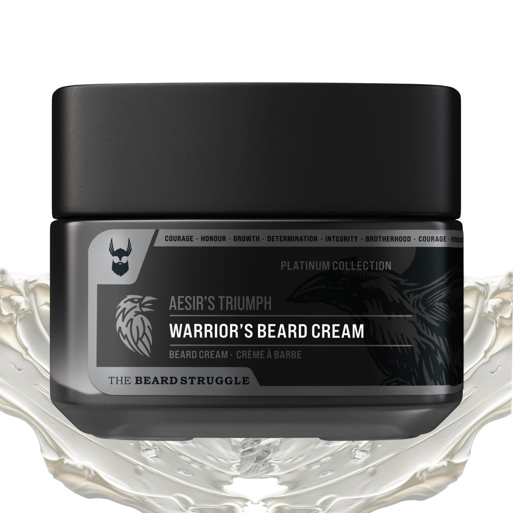 Beard Cream for Men by Beard Struggle - Itch Relief Softener & Moisturizer - Keep Your Beard Growth Hydrated & Refreshing - Platinum Collection, Aesir's Triumph - 50g