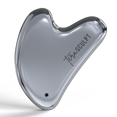 TeraSCULPT Terahertz Gua Sha Tool | Guasha Stone for Lymphatic Drainage, Face & Body Sculpting | Reduces Tension & Puffiness | Natural Skincare Massage Scraper for Womens Beauty Routine