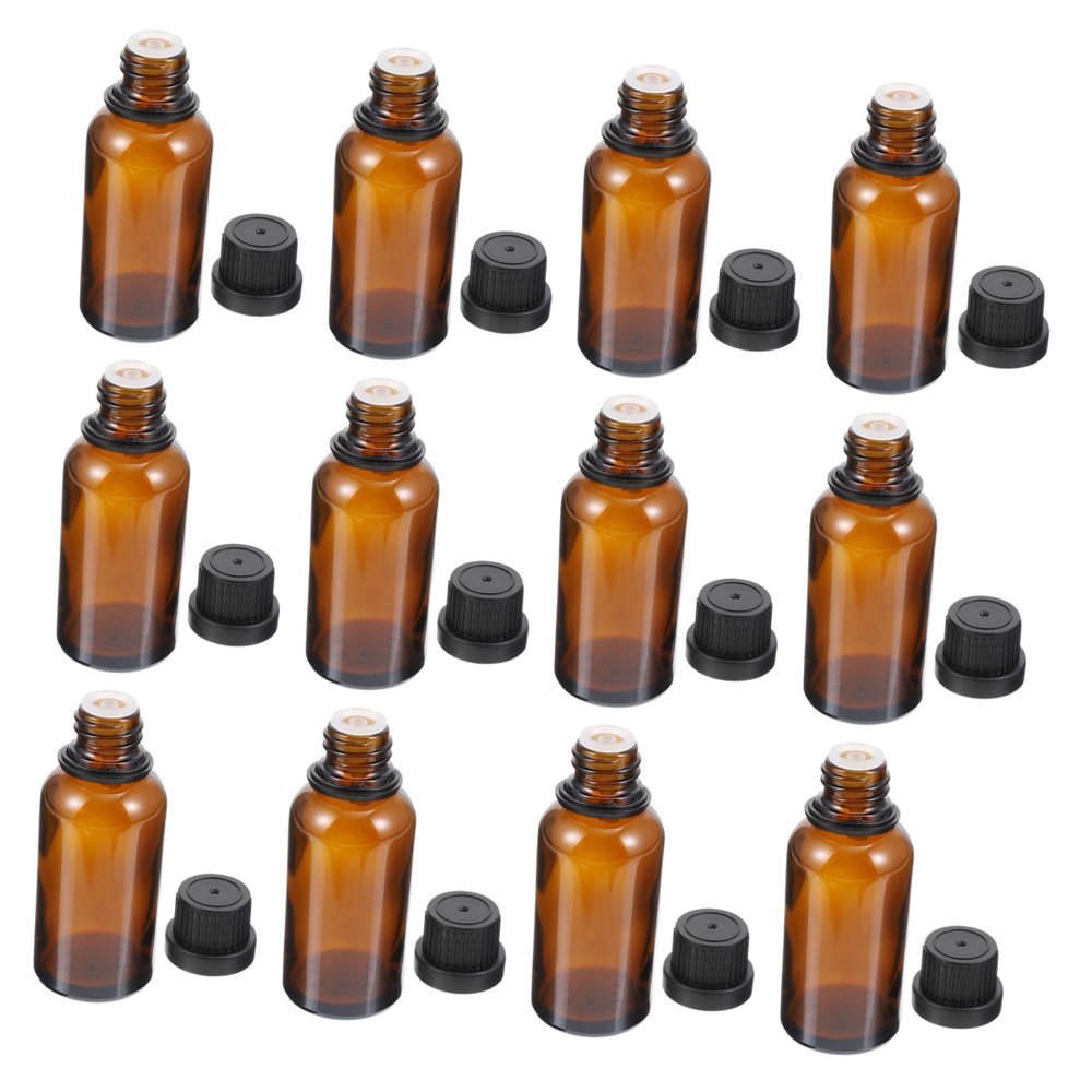 12pcs Blue Essential Oil Empty Bottle Sub Packaging Bottles Lotion Cans Perfume Containers Lotion Vials Cosmetics Bottles Portable Travel Bottles Perfume Storage Bottles Glass Cans/468