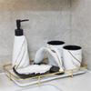 MAKEJ Set Decoration Toothbrush Cup Mouthwash Cup Bathroom Toilet Bathroom Wash Kit view 1