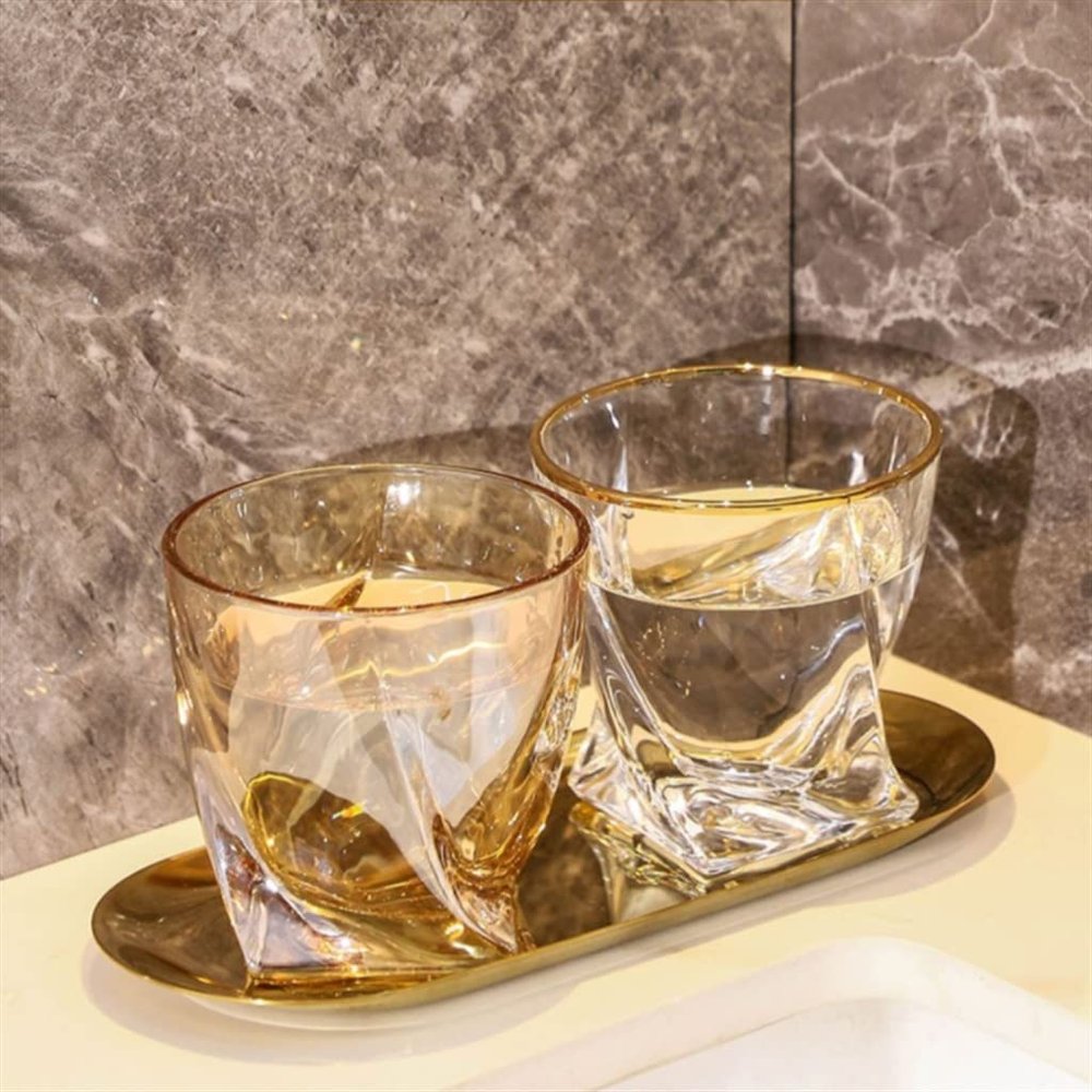 MAKEJ Set of High-end Mouthwash Cup Toothbrush Cup Household High-end Mouthwash Cup
