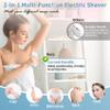 Electric Shaver for Women, Bikini Trimmer for Women, Silk Glide Pro Shaver, 2 in 1 Electric Razors for Women, Waterproof Painless Wet & Dry, Removable Head for Bikini, Legs, Body view 2