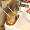MAKEJ Couples Mouthwashing Cup Toothbrush Cup Household Mouthwash Cup Set Tooth Cup view 3