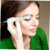 minkissy 18pcs Teeth Eyebrow Comb Handle Portable Folding Design Easy to Separator Makeup Brush Random Color view 2