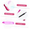minkissy 18pcs Teeth Eyebrow Comb Handle Portable Folding Design Easy to Separator Makeup Brush Random Color view 4