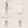 MAKEJ Ceramic Sanitary Ware Five-Piece Wash Set Toilet Bathroom Supplies Countertop Finishing Set view 3