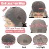 13x4 Deep Wave Lace Front Wigs Human Hair 220% Density Deep Wave Frontal Wigs Human Hair HD Lace Curly Wigs for Black Women Pre Plucked with Baby Hair Curly Lace Front Wig 24 Inch view 3