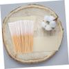 FOMIYES 150pcs Long Cotton Swabs Home Cotton Stick Makeup Up Cotton Swabs Solution Apply Cotton Swabs, 8.00X0.50X0.50CM, White view 4