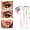 30 Pieces Disposable Mascara Wands Set,Include 5 Pcs Glitter Lash Spoolies Brush 10 Pcs Lip Brush and 15 Pcs Reusable Empty Eyelash Brush Tubes for Women Girls(Multi 3 color) view 2