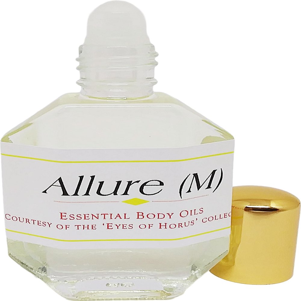 Allure - Type C For Men Scented Body Oil Fragrance [Roll-On - Light Gold - 1/2 oz.] - ID#23700