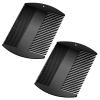Boao 2 Pcs Metal Hair Combs for Women Men Stainless Steel Beard Mustache Comb Credit Card Size Lice Wallet Pocket Fine Cutting Teasing Barber Hair Styling Dandruff Remove Dreadlock(Black) view 1