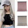 50cm/20inch Long Straight Fashion for Woman Hair Extension for Hair Loss One Piece Detachable (Gray1) view 3