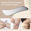 2 Pcs Face Gua Sha Beauty Tools, 304 Stainless Steel Facial Gua Sha Tools, Tighten The Skin & Promote Circulation, Massagers for Face, Legs, Eyes, Lymphatic Drainage Massage & Face Scraper view 3