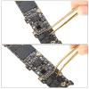 DJFKDYHPE Hair Removal Tweezers Precision tweezers eyelash extension clip curved straight pointed electroplating pliers fine pointed hand tool kit Tweezers(Gold02) view 4