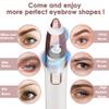 gurelax Electric Eyebrow Razor for Women,Eyebrow Hair Remover, Painless Eye Brow Trimmer Shaper with LED Light, USB Rechargeable, Eye Brow and Face Epilator as Stockings Stuffers view 2