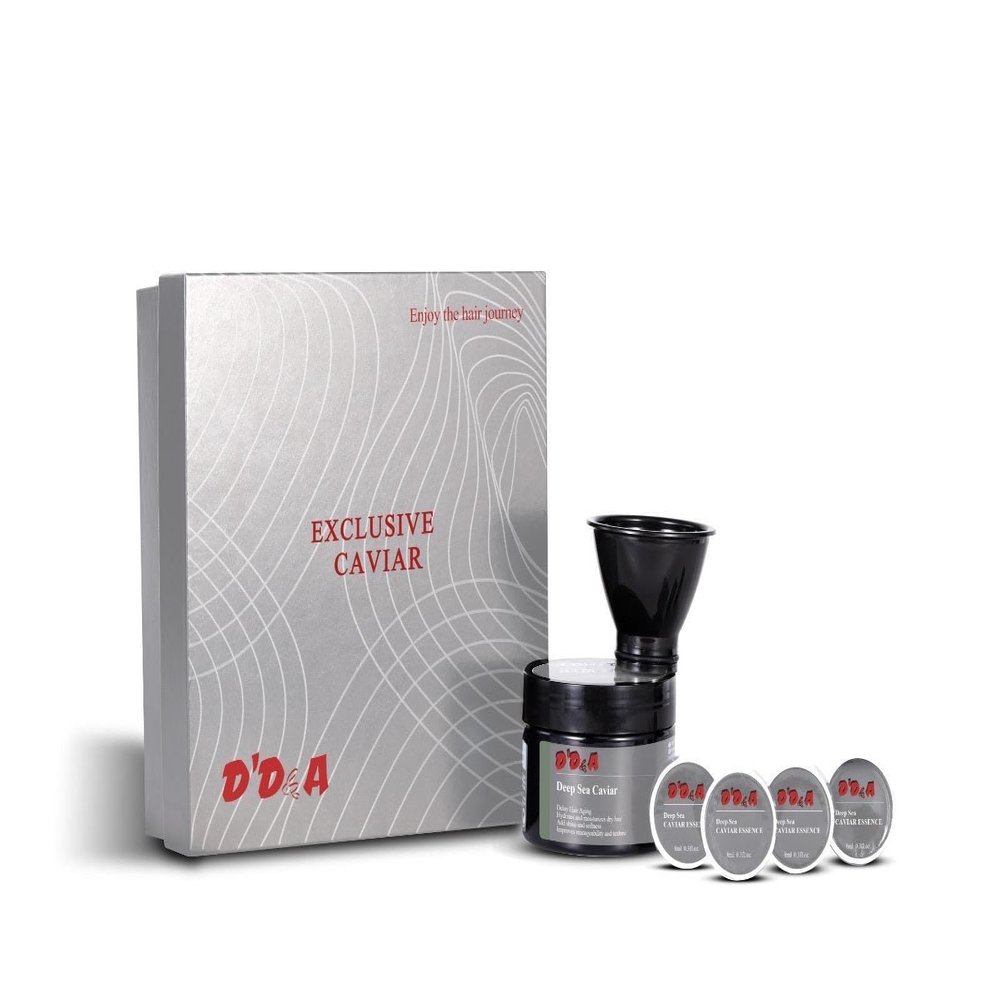 D'D&A Caviar Hair Treatment Set for Brittle, Damaged, Weak and Thin Hair