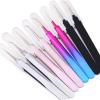 DJFKDYHPE Hair Removal Tweezers Tweezers Gold Blue for eyelash extension high-precision eyelash extension tweezers Thin tip Tweezers(Grey) view 1