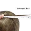 Toupee for Men Full Poly Hair Replacement System European Human Hair Toupee 0.1mm Durable Skin PU Injection Men Hairpiece 6x8"-120% Density#17 Dark Ash Blonde view 4