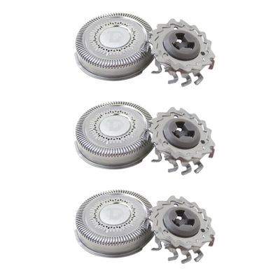 2024 Upgraded 3 PCS RQ12 Sensotouch 3D Compatible Shaver Blades Cutters for P-hilips N-orelco RQ12 3D 1250X 1255X 1260X 1280X 1290X 8000X RQ10 Sensotouch 3D Arcitec Razor Shaving Unit Triple 3D